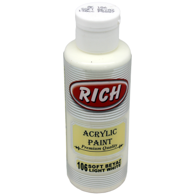 R-106 Ακρυλικό Χρώμα Light White 120ml Rich